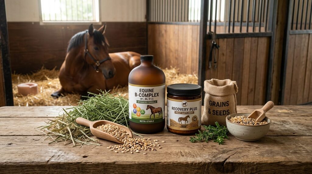 Nutritional wellness concept: Overhead flat lay of premium e